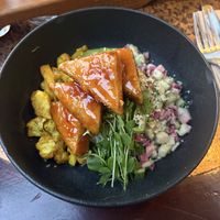 Tofu goddess bowl   at Steamworks Brewpub in Vancouver