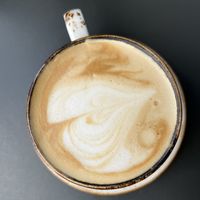 Oat Milk Cappuccino   at Peter's gute Backstube in Baden Baden