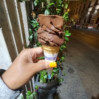 Vegan Dark chocolate at Gelateria La Romana in Rome