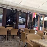 Terrace at la Fontaine du Jerzual in Dinan