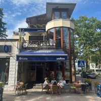 Outside seating  at Cafe Bitīte in Jurmala