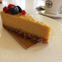 Vegan cake at Cafe Bitīte in Jurmala