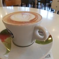 Oat cappuccino at Cafe Bitīte in Jurmala