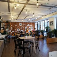 Upstairs at Cafe Bitīte in Jurmala