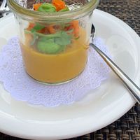 Panna Cotta aus Karotten  at Restaurant Anne-Sophie in Kuenzelsau