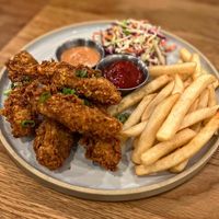 Chick’n tenders   at Good Vibes in Huntington Beach