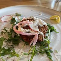 Delicious crab cake! Two were gone before I could get the pic!  at Good Vibes in Huntington Beach