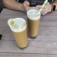 Iced thai coffee with no ice (they were out of ice)  at Good Vibes in Huntington Beach