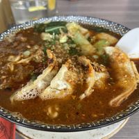 Spicey dumpling ramen  at Good Vibes in Huntington Beach