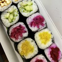 Rainbow Maki Roll set 🌈   at Daily Sushi in Bangalore