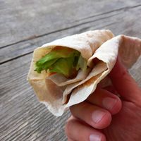 "Italian" tortilla filling at Placky u Rohana in Holubov