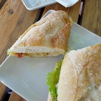 pesto and vegetables sandwich at Clara Clara Café - Kiosk in Lisbon