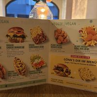 Vegan items clearly labelled    at Pommes Freunde Passau City in Passau