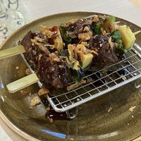 Pinchos con Heura y aguacate  at UDON - Arenas in Barcelona