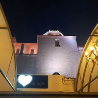The view from our table at In Bocca Al Lupo in Altea