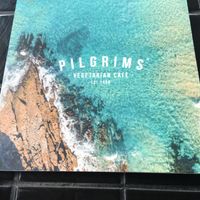 The menu   at Pilgrims Vegetarian Cafe in Milton