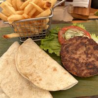 Beyond burger  at Coco Loco in Playa Flamingo