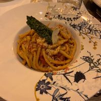 Pici acqua e farina all’aglione  at Logge Vasari in Arezzo