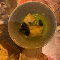 Crema di zucchine con crostini  at Logge Vasari in Arezzo