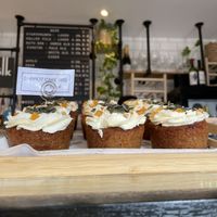 Vegan carrot cake   at Mjölk in Bath