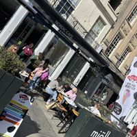 Front of cafe  at Mjölk in Bath