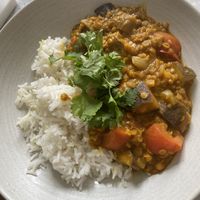 Grubby Meal Kit - Aubergine & Red Pepper Dhansak  at Grubby in East London