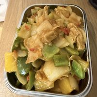 Crispy sweet and sour chick'n with pineapple  at Grubby in East London