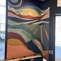 Interior wall  at Rad Radish in San Francisco