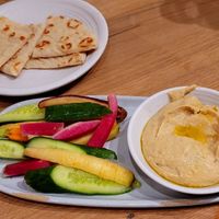 Hummus + veggies + pita at Rad Radish in San Francisco