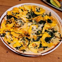 Seasonal squash flatbread at Rad Radish in San Francisco