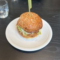 Crispy chicken burger (forget if this is “The Vird” on the menu)   at Rad Radish in San Francisco