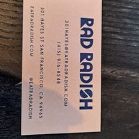  at Rad Radish in San Francisco