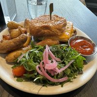 Breakfast sandwich add beyond breakfast sausage, avocado, breakfast potatoes  at Rad Radish in San Francisco