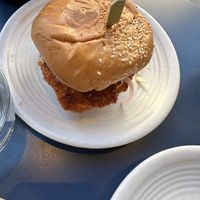 Chicken burgerrs  at Rad Radish in San Francisco