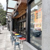 Exterior seating   at Rad Radish in San Francisco