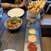 Cauliflower and fries  at Rad Radish in San Francisco