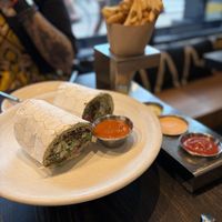 Mezze wrap  at Rad Radish in San Francisco