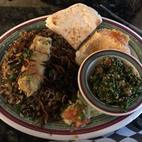 Veggie sampler at Nunu's Mediterranean Cafe and Market in Oklahoma City
