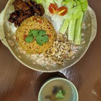 Spicy rice (not too spicy 😉) at Baan Ghu Lhao in Trang