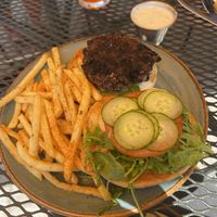 The fries are INCREDIBLE. Paired with a plant based dipping sauce    at Sunspot in Knoxville