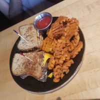 Tofu melt with vegan cheese at Sunspot in Knoxville