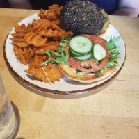 Black bean burger at Sunspot in Knoxville