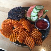 Black Bean Burger 5-stars at Sunspot in Knoxville
