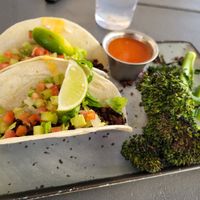 The Classic tacos with broccolini at Sunspot in Knoxville