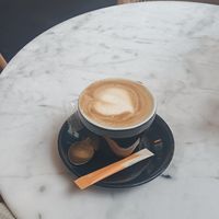 cappuccino with oat milk at The Bakery Leeuwarden in Leeuwarden