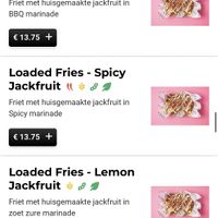 Vegan options  at Tito Alkmaar in Alkmaar