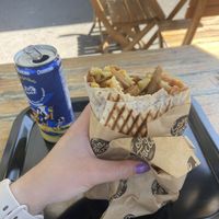 Vegan burrito (called a taco on the menu)   at Cosy Tacos in Bordeaux