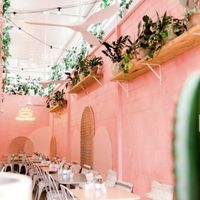 ‘Outdoor’ seating (actually kinda indoors)  at Hail Mary in Burleigh Heads