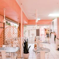 Indoor seating  at Hail Mary in Burleigh Heads