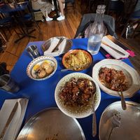 Samosa chat, soy chaat, pani puri, cauliflower  at Don't Tell Aunty in Surry Hills